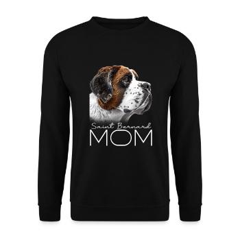 Saint Bernard Sama - Unisex Sweatshirt - black - Front - Alina (178cm) & Michal (187cm)