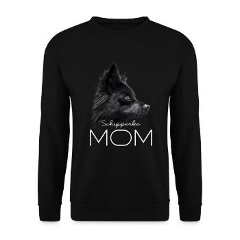 Schipperke Mama - Unisex Pullover - Schwarz - Vorne - Alina (178cm) & Michal (187cm)