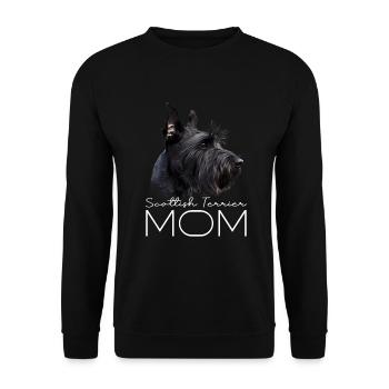 Scottish Terrier Mom - Unisex Sweatshirt - black - Front - Alina (178cm) & Michal (187cm)