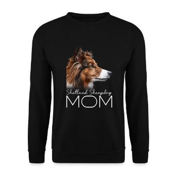 Shetland Sheepdog Mama - Unisex Pullover - Schwarz - Vorne - Alina (178cm) & Michal (187cm)
