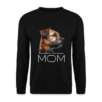 Maman Border Terrier - Sweat-shirt Unisexe - noir - Devant - Alina (178cm) & Michal (187cm)