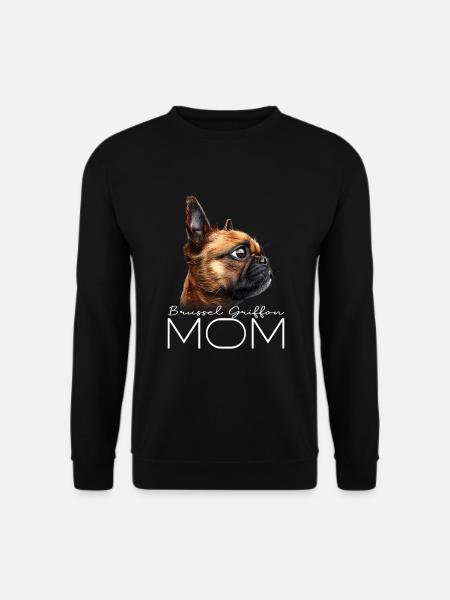 Brussels Griffon Mom - Unisex Sweatshirt - black