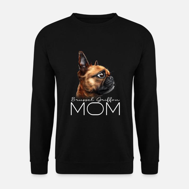 Brussels Griffon Mom - Unisex Sweatshirt - black