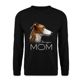 Borzoi Mama - Unisex Sweatshirt - black - Front - Alina (178cm) & Michal (187cm)