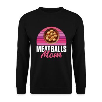 Cadeaux pour les amateurs de boulettes de viande - Sweat-shirt Unisexe - noir - Devant - Alina (178cm) & Michal (187cm)