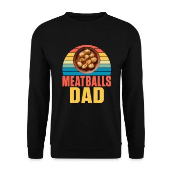 Cadeaux pour les amateurs de boulettes de viande - Sweat-shirt Unisexe - noir - Devant - Alina (178cm) & Michal (187cm)