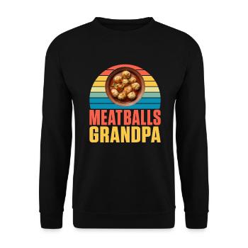 Cadeaux pour les amateurs de boulettes de viande - Sweat-shirt Unisexe - noir - Devant - Alina (178cm) & Michal (187cm)