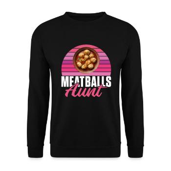 Cadeaux pour les amateurs de boulettes de viande - Sweat-shirt Unisexe - noir - Devant - Alina (178cm) & Michal (187cm)