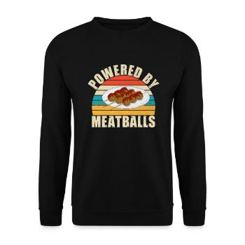Meatball Lovers Gifts - Unisex Pullover - Schwarz - Vorne - Alina (178cm) & Michal (187cm)