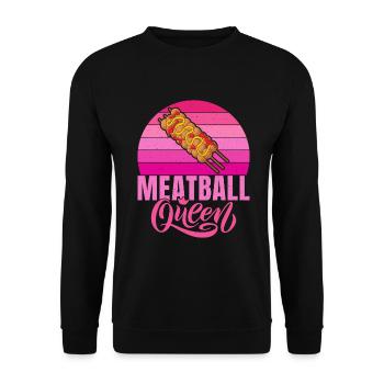 Cadeaux pour les amateurs de boulettes de viande - Sweat-shirt Unisexe - noir - Devant - Alina (178cm) & Michal (187cm)