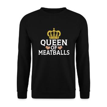 Cadeaux pour les amateurs de boulettes de viande - Sweat-shirt Unisexe - noir - Devant - Alina (178cm) & Michal (187cm)