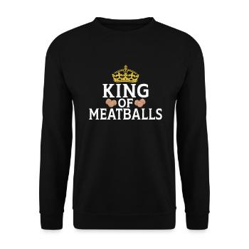 Cadeaux pour les amateurs de boulettes de viande - Sweat-shirt Unisexe - noir - Devant - Alina (178cm) & Michal (187cm)
