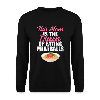 Cadeaux pour les amateurs de boulettes de viande - Sweat-shirt Unisexe - noir - Devant - Alina (178cm) & Michal (187cm)
