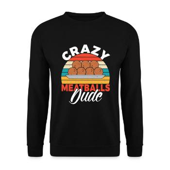 Cadeaux pour les amateurs de boulettes de viande - Sweat-shirt Unisexe - noir - Devant - Alina (178cm) & Michal (187cm)