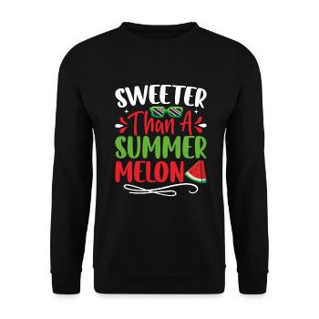 Melon Poison - Sweat-shirt Unisexe - noir - Devant - Alina (178cm) & Michal (187cm)