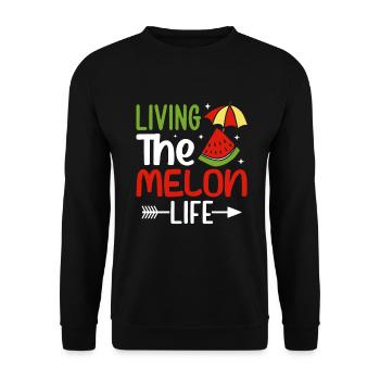 Melon Poison - Sweat-shirt Unisexe - noir - Devant - Alina (178cm) & Michal (187cm)