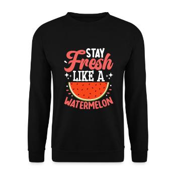 Melon Poison - Sweat-shirt Unisexe - noir - Devant - Alina (178cm) & Michal (187cm)