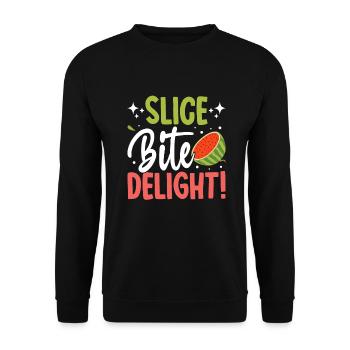 Melon Poison - Unisex Sweatshirt - black - Front - Alina (178cm) & Michal (187cm)