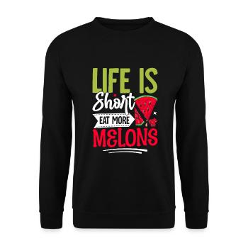Melon Poison - Sweat-shirt Unisexe - noir - Devant - Alina (178cm) & Michal (187cm)