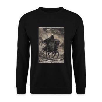 Tod Tarot - Unisex Pullover - Schwarz - Vorne - Alina (178cm) & Michal (187cm)