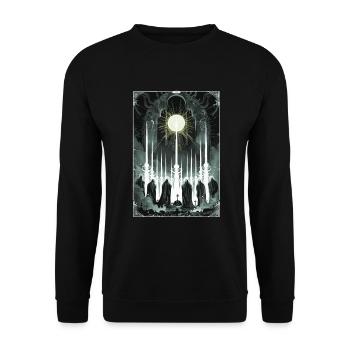 Beurteilung Tarot - Unisex Pullover - Schwarz - Vorne - Alina (178cm) & Michal (187cm)