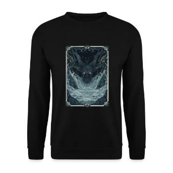 Die abgrundtiefen Tiefen Tarot - Unisex Pullover - Schwarz - Vorne - Alina (178cm) & Michal (187cm)