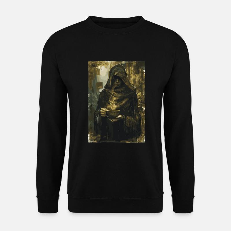 The Coffee Drinker Tarot - Unisex Sweatshirt - black