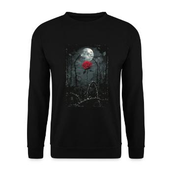 Die purpurrote Rose Tarot - Unisex Pullover - Schwarz - Vorne - Alina (178cm) & Michal (187cm)