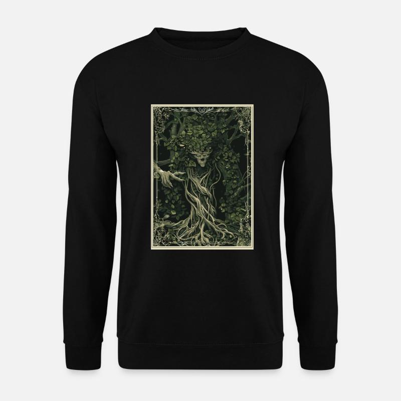 Der Waldwächter Tarot - Unisex Pullover - Schwarz