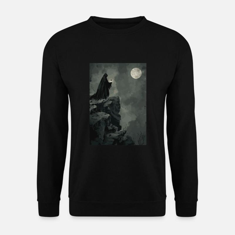 The Hermit Tarot - Unisex Sweatshirt - black