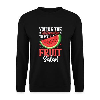 Melon Poison - Sweat-shirt Unisexe - noir - Devant - Alina (178cm) & Michal (187cm)