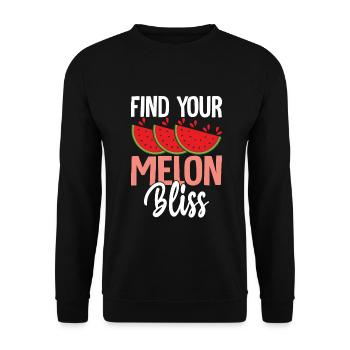 Melon Poison - Sweat-shirt Unisexe - noir - Devant - Alina (178cm) & Michal (187cm)