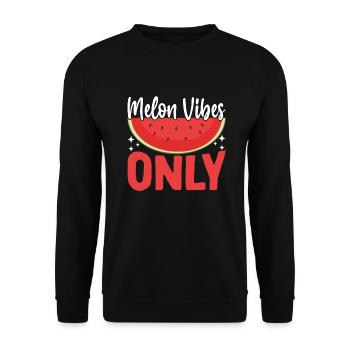 Melon Poison - Sweat-shirt Unisexe - noir - Devant - Alina (178cm) & Michal (187cm)