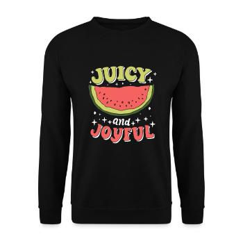 Melon Poison - Sweat-shirt Unisexe - noir - Devant - Alina (178cm) & Michal (187cm)