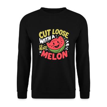 Melon Poison - Sweat-shirt Unisexe - noir - Devant - Alina (178cm) & Michal (187cm)