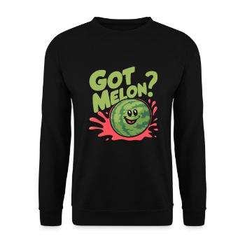 Melon Poison - Sweat-shirt Unisexe - noir - Devant - Alina (178cm) & Michal (187cm)