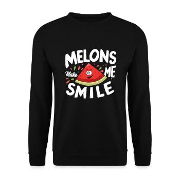Melon Poison - Sweat-shirt Unisexe - noir - Devant - Alina (178cm) & Michal (187cm)