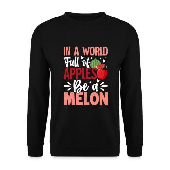 Melon Poison - Sweat-shirt Unisexe - noir - Devant - Alina (178cm) & Michal (187cm)
