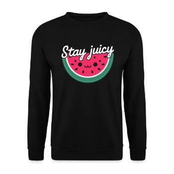 Melon Poison - Unisex Sweatshirt - black - Front - Alina (178cm) & Michal (187cm)