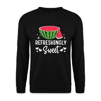Melon Poison - Sweat-shirt Unisexe - noir - Devant - Alina (178cm) & Michal (187cm)