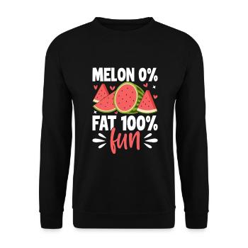 Melon Poison - Sweat-shirt Unisexe - noir - Devant - Alina (178cm) & Michal (187cm)