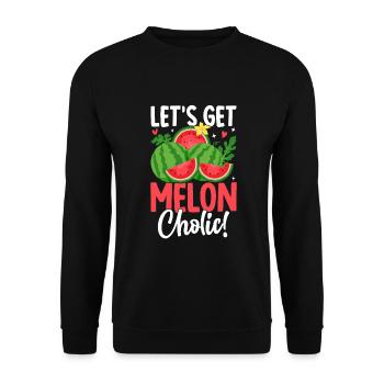 Melon Poison - Unisex Sweatshirt - black - Front - Alina (178cm) & Michal (187cm)