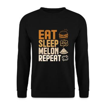 Melon Poison - Sweat-shirt Unisexe - noir - Devant - Alina (178cm) & Michal (187cm)