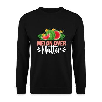 Melon - Unisex Sweatshirt - black - Front - Alina (178cm) & Michal (187cm)
