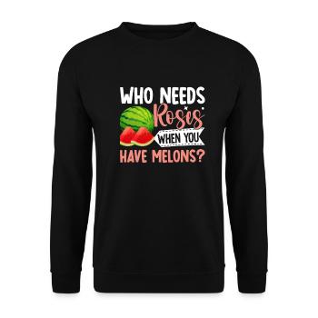 Melon Poison - Sweat-shirt Unisexe - noir - Devant - Alina (178cm) & Michal (187cm)