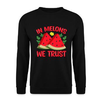 Melon Poison - Unisex Sweatshirt - black - Front - Alina (178cm) & Michal (187cm)