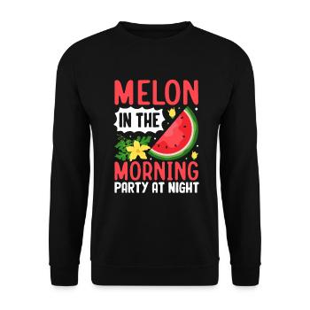 Melon Poison - Sweat-shirt Unisexe - noir - Devant - Alina (178cm) & Michal (187cm)