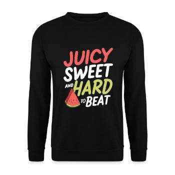 Melon Poison - Sweat-shirt Unisexe - noir - Devant - Alina (178cm) & Michal (187cm)