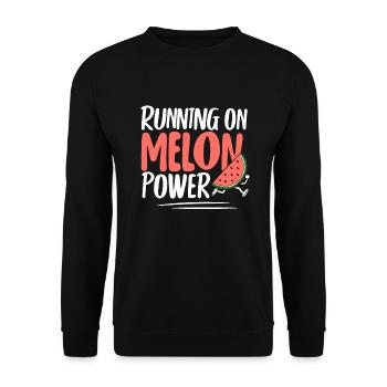 Melon Gift - Unisex Pullover - Schwarz - Vorne - Alina (178cm) & Michal (187cm)
