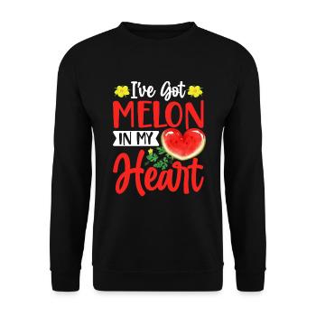 Melon Poison - Sweat-shirt Unisexe - noir - Devant - Alina (178cm) & Michal (187cm)